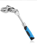 Beefy Retractable 10 To 12 Inch Adjustable Wrench With 180 Degree Rotating Head 3 In 1 Crescent Wrench Made From CrV Chrome Vanadium Steel