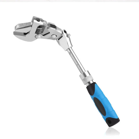 Beefy Retractable 10 To 12 Inch Adjustable Wrench With 180 Degree Rotating Head 3 In 1 Crescent Wrench Made From CrV Chrome Vanadium Steel