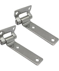 Rustproof Door Hinges For Containers And Industrial Cabinets Beefy Heavy Duty Steel Hinge Set With Standardized Mounting Hole Pattern