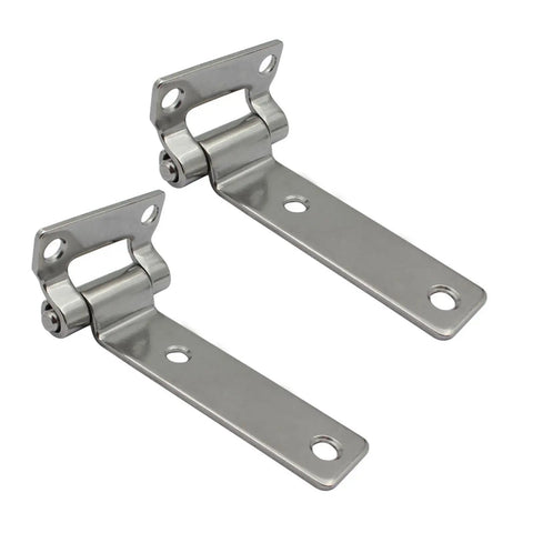 Rustproof Door Hinges For Containers And Industrial Cabinets Beefy Heavy Duty Steel Hinge Set With Standardized Mounting Hole Pattern