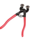 Built Tough Mosaic Cutter With Glass Nippers And 200mm Steel Body Heavy Duty Tile Cutting Tool With Carbide Wheel For Ceramic And Glass Easy Grip Handle Long Lasting Performance For Pros And DIY, red handles