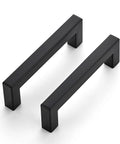 30 Pack 4 Inch Square Kitchen Cabinet Handles Matte Black Drawer Pulls For Cupboards And Cabinets Durable Hardware Set