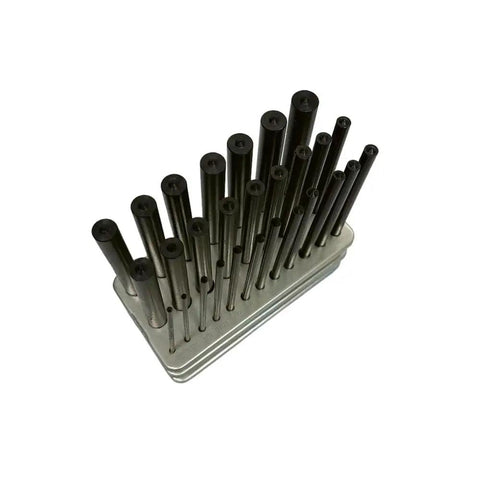 Comprehensive 28 Piece Transfer Punch Kit For Quick Marking And Precise Aligning 3/32 To 1/2 Inch Plus 17/32 Inch Pro Grade