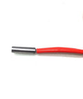 24V 40W Heater Cartridge For 3D Printer Hotend 6mm Stainless Steel With 1.5M Lead Pack Of 3, showing red lead wire