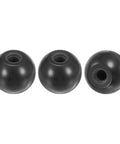 3 Pack Threaded Ball Knobs M10 Female 35mm Dia Thermoset Phenolic Round Lever Handles Black For Lathe Machines Lawn Mowers Control Panels