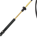 OEM 14 Foot Snap In Outboard Control Cable For OMC BRP Boats, 0173114 with plastic eye, adjustable thumb knob on one end