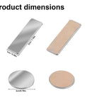Dimensions of Magnetic Cabinet Door Catch Set 8 Piece No Drill Stainless Steel Magnets for Bathroom Vanities Round Rectangle.
