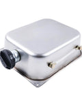 7 Liter Stainless Steel Fuel Tank For Gasoline And Diesel Parking Heaters, Beefed Up Sealed Neck Design, side angle view