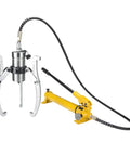 Heavy Duty Split Hydraulic Puller Kit 5T 10T 15T 20T 30T with two claw pullers and handle, metallic and yellow components