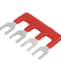 Cuttable Fork Type Jumper Block Terminal Strips 100V 15A Pack Of 15 With PVC Flame Retardant Shell Premium Copper Conductor No Sweat Wiring