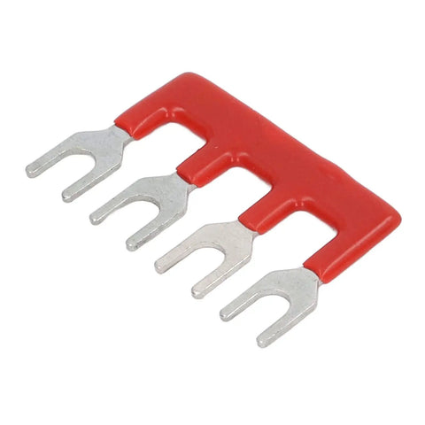 Cuttable Fork Type Jumper Block Terminal Strips 100V 15A Pack Of 15 With PVC Flame Retardant Shell Premium Copper Conductor No Sweat Wiring