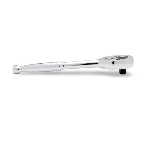 Chrome ratchet from 19-Piece Three-Eighths Inch Drive 6 Point SAE And Metric Mechanics Tool Set For Auto Repair And DIY