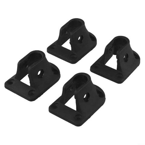Black PP folding table leg brackets for 16mm round pipe camping and outdoor furniture repair kit.