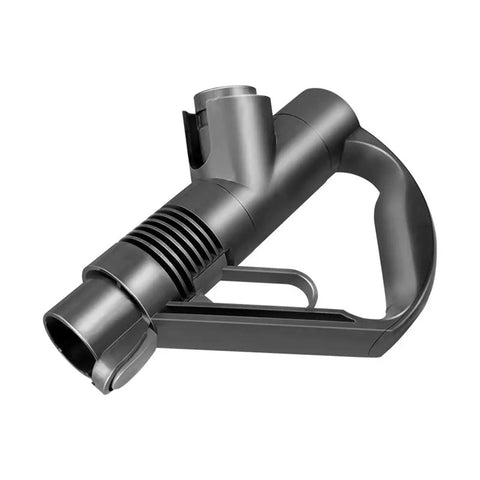 Ergonomic Vacuum Wand Handle Replacement Part With Curved Palm Grip And Standard Buckle Interface, side view
