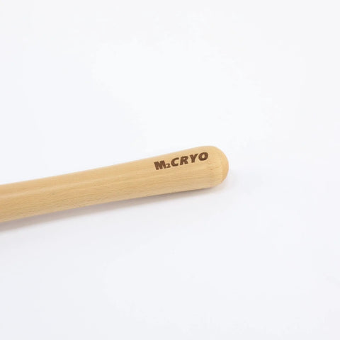 M2 Cryo woodturning tool handle close-up, natural wood finish.