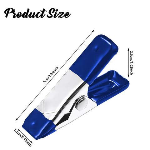 2 Inch Mini Spring Clamps Set Of 30 Heavy Duty Metal Clips For Backdrops, Woodworking, Furniture And Crafts Blue Handy Durable Small But Mighty