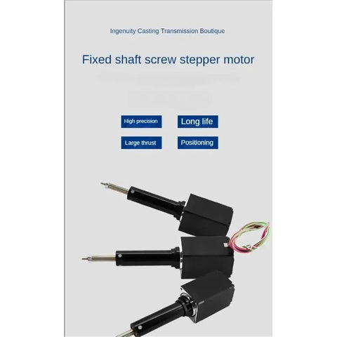 Micro Miniature Stepper Linear Actuator With Fixed Shaft Lead Screw Delivers Slick Telescopic Push Rod Motion For Easy Rig Setup On Serious Robotics Projects