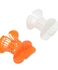 Pwshymi Bathtub Drain Hair Catcher with Innovative Handle in orange and white, featuring a durable design for effective clog prevention.