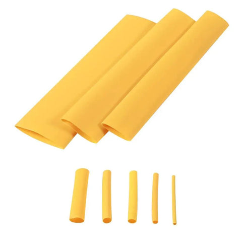 Yellow tubing from Do It Yourself Friendly 328 Piece 2 To 1 Heat Shrink Tubing Kit With 8 Sizes And 5 Colors Assorted Sleeving Tube Wrap