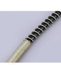 Heavy Duty High Pressure Pump Hose Metal Coil Tube Connector Great For Air Inflation Pumps And Pressure Washers Plus High Temp Resistant Lightweight Design Keeps Flow Smooth No Leaks Found During Hot Summer Grind At Home Or Shop., black metal coil hose connector on gray background