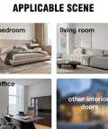Smart Biometric Door Lock With Fingerprint Keyless Handle For Home Use applied in bedroom, living room, office, and other interior doors.