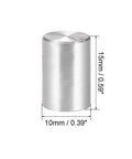 Knurled Aluminum Potentiometer Knob 6mm Shaft Fits Quarter Inch Pots Rotary Volume Control Knob 10mm By 15mm Replacement Audio Knob