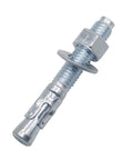1/2 Inch Concrete Anchors With Washer And Nut Zinc Plated Carbon Steel Wedge Anchors 3 Inch Length 1/2 Inch Outer Diameter