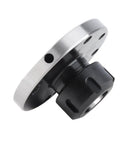Heavy Duty Carbon Steel Eujgoov ER Collet Fixture 100mm D100 Chuck For CNC Lathe milling Machine side view showing clamping mechanism.