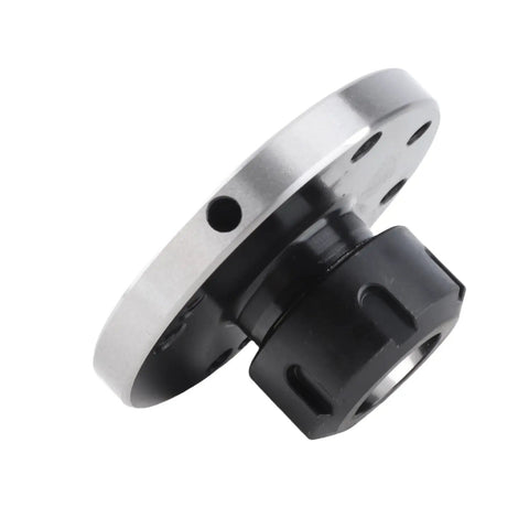 Heavy Duty Carbon Steel Eujgoov ER Collet Fixture 100mm D100 Chuck For CNC Lathe milling Machine side view showing clamping mechanism.