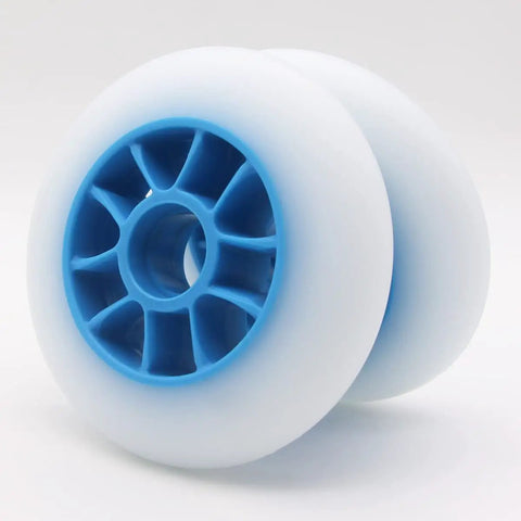 8 Pack 100mm Inline Roller Skate Wheels 85A Pro Grade High Elastic PU Replacement For Rollerblade Wheels No Bearings Included Durable