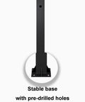 Built Different Free Standing Ev Charger Holder And Cord Wrap Organizer Weatherproof Steel Post with stable base and pre-drilled holes.