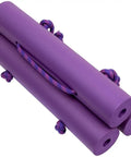 Two Cylinder Foam Transporter With Collapsible Rope Ladder Tank Rack, purple foam tubes with rope for scuba cylinders.