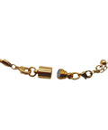 Screw-In Lobster Clasps For Necklaces And Bracelets With Magnetic Lock, Silver Or Gold Finish, 4 Pack shown on a gold chain.