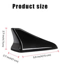 Glossy black shark fin antenna cover dimensions 5.9x2.7x2.7 inches for Hyundai Sonata 2016-2019, Kia Optima 2016-2020