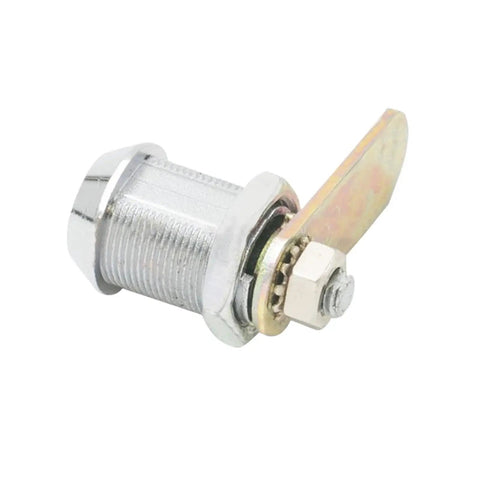 Close-up of tubular cam cylinder lock from Set Of 16 20 25 30mm Tubular Cam Cylinder Locks For Mailbox, Drawer, Cupboard, Safebox and File Cabinets.