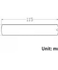 Diagram of AM FM Hidden Windshield Antenna For Cars And Trucks, Ultra Slim Mini Car Radio Antenna with dimensions in mm.