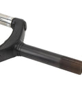 Close-up of black aluminum Hydraulic Suspension Fork for Electric Scooters, 14 inch front shock absorber, smooth handling upgrade.