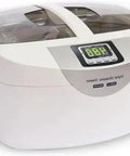 2.5 Liter Capacity Ultrasonic Jewelry Cleaner With Digital Timer And 40 Khz Frequency For Rings Watches Coins And Glasses, top view.