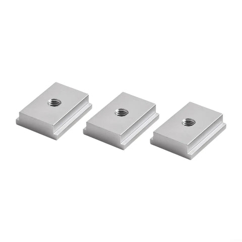 5 Pack Heavy Duty M6 Aluminum T Slot Nuts For Table Saw Sliders And T Track Runner Clamps Perfect Sled System Fitment Grey shown from the front
