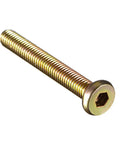 M6x45mm Furniture Bolt Hex Socket Round Head Zinc Plated 10 Pack For Cabinets And Woodwork, 4mm Hex Key Fit, Bronze Tone Finish