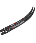 Cornerstone Carbon Fiber Recurve Limb Set For Beginners Beginner Friendly No Fuss 12 To 50 Pounds ILF Compatible 68 Inch Pair