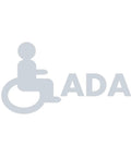 Symbol for ADA accessibility compliance featuring a wheelchair icon.