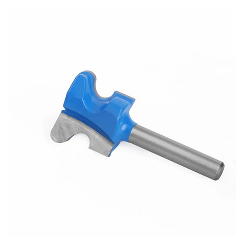 Kick It Up A Notch With This Double Finger Molding Router Bit! A 6mm shank cutting tool with blue handle for wood shaping.