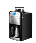 Coffee Maker Single Serve Espresso Machine With Blue Capsule Variety Pack For Office Kitchen And Home Use Quick Brews One Touch Operation Compact Desk Friendly Design Ideal For Breakrooms And Home Barista Fans, shown in black with a digital display and bean container