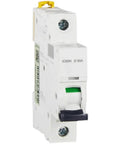 Heavy Duty Miniature Circuit Breaker For Residential And Commercial Wiring Featuring Rock Solid Overload Protection And Short Circuit Safety Air Switch AC Electrical Panel, white with green switch.