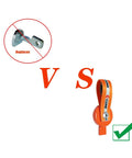 C Clink surge brake lockout key with magnetic lockout; orange strap unit for UFP type Dexter surge brakes on boat trailer