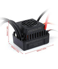Close-up of the 60A ESC from the 4300Kv Brushless Motor With 60A ESC, 20Kg Servo, And 25T Servo Arm For 1/8 And 1/10 RC Cars And Boats.
