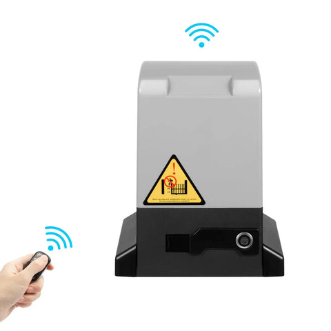 Automatic Sliding Gate Opener 750W Electric Gate Operator With Two Remotes wireless control demonstration