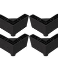 Sturdy L Shaped Plastic Furniture Legs With M5 Screws 4 Pack Easy Install Sofa Feet Risers For Cabinets And Dressers