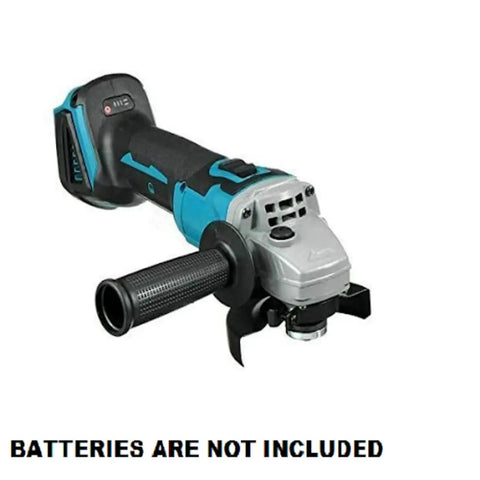Hella Tough Corded Angle Grinder Designed For Badass Cutting Grinding And Polishing On Metal Wood Stone And Jade With Smooth Speed Control And Built In Cooling, showing ergonomic grip and adjustable features.